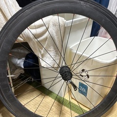 チューブラー23c推奨？ロードバイク伊丹カーボンホイールディープリムの画像