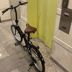 折りたたみ自転車 ブラック　20型　軽量　ミニベロの画像