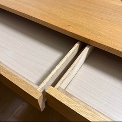 無印木製デスク オーク材 の画像