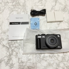 【新品未使用】デジカメ 5K デジタル5K録画 7500万画素 コンパクト 18倍ズーム 写真の画像