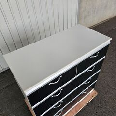 チェスト 　タンス　 整理ダンス　サイズ858mm×410mm高さ909mm　ek-643gedの画像