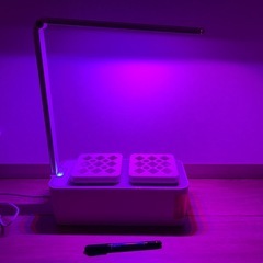 LED付き 水耕栽培キット　室内用家庭菜園セット2台セットの画像