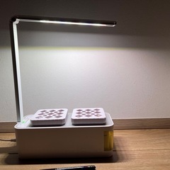 LED付き 水耕栽培キット　室内用家庭菜園セット2台セットの画像