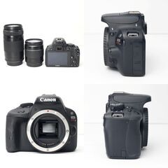 【全国送料無料】 Canon EOS Kiss X7✨ カメラバッグ付き✨ スマホ転送OK✨超軽量 超望遠 ダブルレンズセット ✨ 届いたらすぐに使えます✨ キヤノン キャノンの画像
