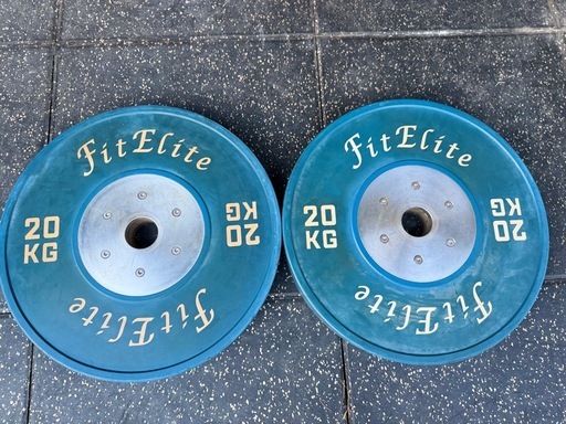 【バラ売りも可‼️総重量157.5Kg‼️】Fit Elite製高品質カラーバーベルプレート