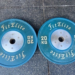 【総重量157.5Kg‼️】Fit Elite製高品質カラーバーベルプレートの画像