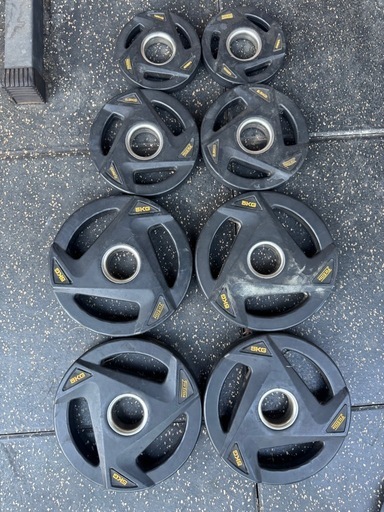 【バラ売りも可‼️総重量157.5Kg‼️】Fit Elite製高品質カラーバーベルプレート