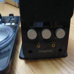 【ご購入者様決まりました】DJセット（VesTax Typhoon)+CREATIVEスピーカー+DN-HP500ヘッドフォン+セレクタの画像