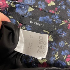 w closet 花柄ワンピース　スクエアネックの画像