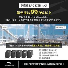 【新品】TORINOX メンズ サングラス 偏光 UVカット ボストンタイプ 男女兼用の画像