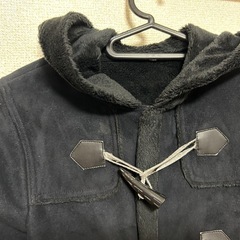 COMME CA ISM  コムサイズ　黒のベロアコート110㎝の画像