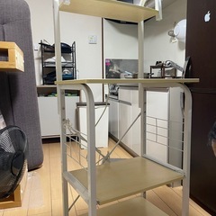 レンジ台キッチン キッチンラックキッチンワゴンラック引き出しの画像