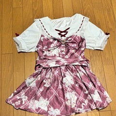 LIZ LISAリズリサ sewing bear柄 セットアップ 赤 希少　レアの画像