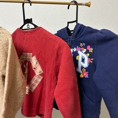 ミキハウス他　冬のガーディガン4着セットの画像
