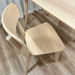 IKEA リーサボー 木製　ダイニングテーブルセットの画像