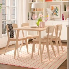 IKEA リーサボー 木製　ダイニングテーブルセットの画像