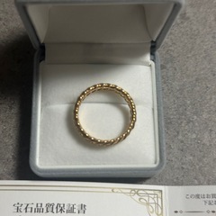 【新品•未使用】18金リングの画像