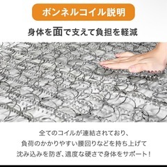 マットレス ボンネルコイル シングルの画像