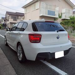 BMW116i Mスポーツ　H24　車検9/9　走行83000ｋ　純正ナビ＆カラーバックカメラ　ミラー内蔵ＥＴＣ　純正エアロ＆専用17ＡＷ　キセノン　禁煙車　新車時より記録10枚　の画像