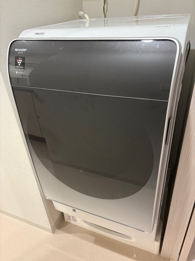 SHARPドラム式洗濯乾燥機、ES-X11B、24年製、9/17まで