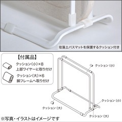 珪藻土バスマットスタンド ニトリ 2個セットの画像