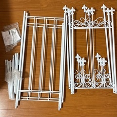 アイアンフェンス　ホワイト　未使用の画像