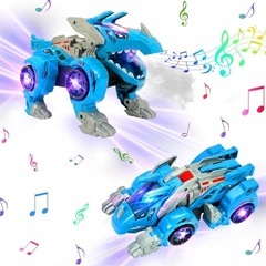 新品未使用　恐竜変身車 1台　スプレーで変身する恐竜カー おもちゃ 電動カー おもちゃの車を歌うの画像