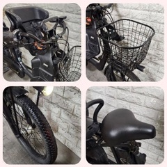 🌸美品🌸室内保管🌸パナソニック 電動自転車 ギュット 子供乗せ  🌈新基準🌈w307の画像