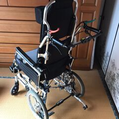 介護用車いす　介助型　BAL-12　耐荷重100Kg 在宅・施設にて中度・重症用　ティルト・リクライニング対応の画像