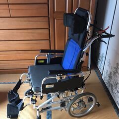 介護用車いす　介助型　BAL-12　耐荷重100Kg 在宅・施設にて中度・重症用　ティルト・リクライニング対応の画像