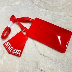 【新品】DIESEL ユニバーサルポーチ レッドの画像