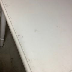 中古　無垢材の白いテーブルの画像