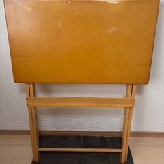 折りたたみ机(ライトブラウン)の画像