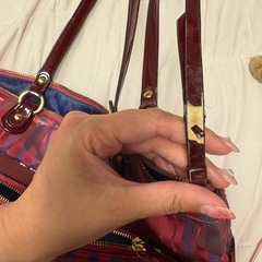 COACH コーチ トートバッグ シグネチャー柄 ピンク の画像