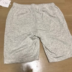 杢ホワイト　メンズ　ハーフパンツの画像
