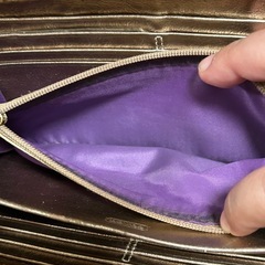 【中古】Coach ゴールド ロゴ 長財布の画像