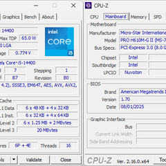 【Windows10Pro/11Pro認証有・送料無料】Core i5 14400/マザーボード/CPUクーラー【3点セット】の画像