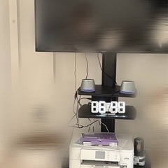 テレビスタンド　ブラックの画像