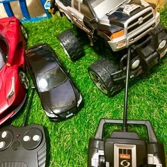 【ラジコンカー 3台まとめ売り】ポルシェ／クラウン 他（訳ありあり）の画像