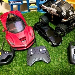 【ラジコンカー 3台まとめ売り】ポルシェ／クラウン 他（訳ありあり）の画像