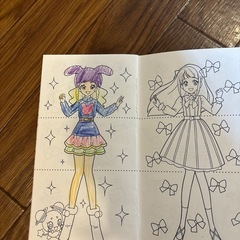 プリキュア　切り取り塗り絵の画像