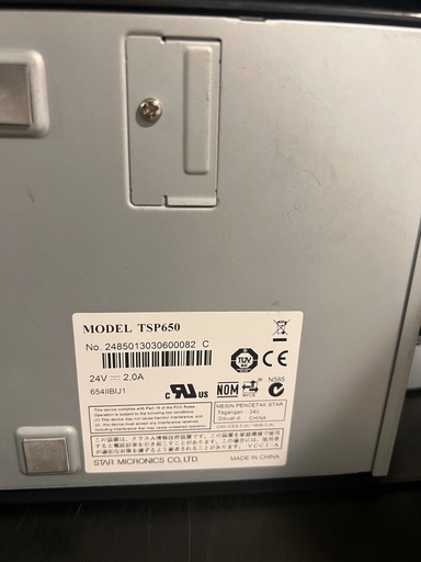 ［ポスレジ機器］スタープリンターTSP650