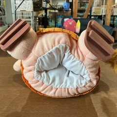 天才バカボン⭐️レレレのおじさん🧹レトロ当時物年代物ぬいぐるみおもちゃハンドパペット汚れアリ💦肌色黒赤オレンジ茶色の画像