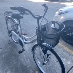 24インチ　6段ギア付きのママチャリ🚲　ほぼサビ傷等ない美品♪ 程度重視の方必見❗️の画像