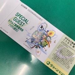 グリーンランド 株主優待券2枚 有効期限2025.9.30の画像