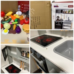 Miele キッチンセット 木製　ミーレ　おままごとキッチンの画像