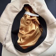 ベレー帽　リボン付き　帽子の画像