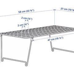新品　IKEA GREJIG イケア グレイグ シューズラック58x27x17cm×２台の画像