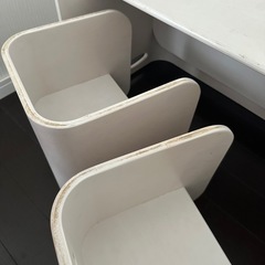 【急募】コロコロチェア＆デスク アイボリーの画像