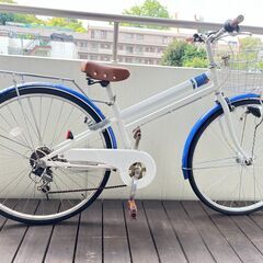 the wfishindigo　６段変速シティサイクル　LEDオートライト　引取専用の画像